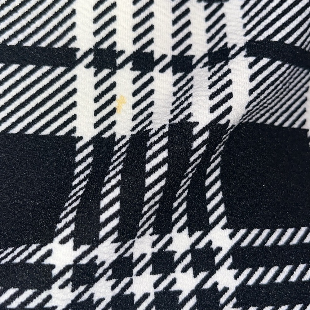 Sleeve Lettuce Trim Top& Plaid Print Cami Dress - Picture 4 of 7